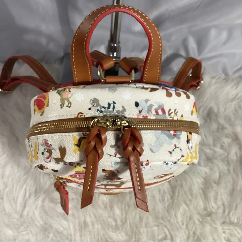 Dooney & Bourke x Disney Dogs Holiday Santa Paws Mini Backpack 2021 Bag